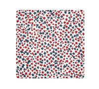 Yoogain Personalizzabile Rosso e Blu American StarsMake Up Bag Camera Lens Panno Autoadesivo Toiletry Organizer Travel Wrap 21.7 X 21.7 Wrapper Organizzatori Cosmetici Per Viaggio, Stelle americane