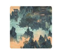 Yoogain Personalizzabile Stile Cinese Montagne Make Up Bag Camera Lens Panno Protettivo Organizzatore Cosmetico Wrap 21.7 X 21.7 Wrapper Borse Organizzatore Per Le Donne, Stile cinese Montagne,