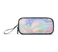 Yoogain Personalizzabile Un Pastello Arcobaleno Cielo di Nylon Astucci Per Studenti Universitari Alta Capacità Grande Cerniera Astuccio Cancelleria Organizzatore per Ufficio Preppy