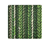 Yoogain Personalizzabile Verde Falso WeaveMake Up Bag Camera Lens Panno Autoadesivo Viaggio Toiletry Organizer Wrap 21.7 X 21.7 Wrapper Per Organizzazione, Finta trama verde, 21.7x21.7in