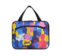 Yoogain Persone Silhouette Art Street appeso borse da toilette per viaggiare con gancio, designer chic appeso borsa da toilette per il viaggio deve zaino in spalla envase para profumo de L, persone