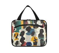Yoogain Persone Silhouette Art Street appeso grandi borse da toilette per le donne con gancio, designer borse essenziali per gli uomini per gli elementi essenziali per le donne zaino in spalla bolsos