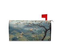 Yoogain Pittura Cinese Primavera Serena Campagna Vibrante Decorativo Magnetico Copertura Della Cassetta Postale per l'Estate Divertimento Memorial Day Mailbox Covers Magnetico Formato Standard Caja de
