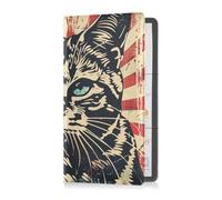 Yoogain Portadocumenti in pelle con gatto fatato pastore, per assicurazione e carta d'identità, per patente di guida, carte e documenti essenziali, Pastore fata gatto, 1 size