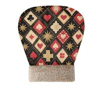 Yoogain Red and Black Poker Board Grid Cat Bed Sacco a pelo per gatti da interno per cani di piccola taglia gattini sacco coccole sacco freddo morbido lavabile