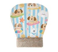 Yoogain Sacco a pelo per cani e gatti con motivo cartone animato, marrone, per le vacanze, per il freddo e il freddo