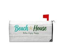 Yoogain Stampa in legno Casa Spiaggia Decorativo Postale Coperture per la Primavera Fun Patricks Day Mailbox Covers Magnetico Formato Standard Cover para buzon