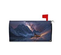 Yoogain Starry Milky Way Snowy Mountain Scenery Decorative Mail Box Covers per l'inverno unico Autunno Casella Postale Coperture Magnetiche Dimensioni Standard Cover para buzon