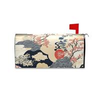 Yoogain Stile giapponese Fiori Alberi Montagna Decorativo Mailbox Postale Copertura per Patricks Unico Magnetico Postale Coperture Inverno Dimensioni Standard Copertura para buzon
