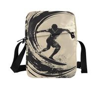 Yoogain Surfing Pattern piccola borsa a tracolla per gli uomini Borse a tracolla per le donne piccole donne borse casual borse a tracolla tracolla tracolla regolabile per lo shopping