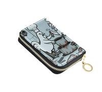 Yoogain Terribile Chicken Chef Portafoglio in pelle blu per gli uomini Con 9 slot per carte RFID Blocco carte da uomo & casi di identificazione con cerniera