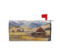 Yoogain The Cowboy Ranch in Montana - Coperture magnetiche decorative per cassetta postale per il giorno del Ringraziamento, formato standard Caja de correos