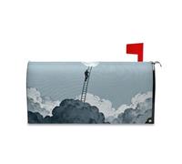 Yoogain The Moon Climber - Copertura magnetica decorativa per cassetta postale per il giorno della commemorazione, unica per San Valentino, formato standard, per buzon