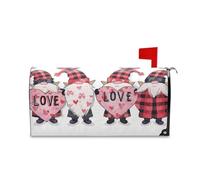 Yoogain Valentine S Day carino gnomo decorativo magnetico cassetta postale copre per il giorno della memoria unico Natale copertura della cassetta postale di dimensioni standard para buzon
