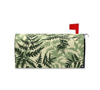 Yoogain Vecchio Stile Lento Felce Foglia Verde Decorativo Magnetico Della Copertura per Cassetta Postale per Patricks Carino Natale Magnetica Copertura di Formato Standard Caja de correos