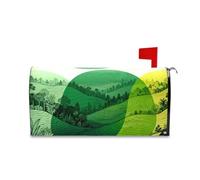 Yoogain Verde Giallo Foreste Copertura Decorativa Cassetta Postale per Mardi Carino Patricks Day Mailbox Covers Magnetico Formato Standard Cover para buzon