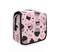 Yoogain Y2k Cakes Little Minimalist kit da barba borsa da viaggio con gancio per appendere Borsa da toilette impermeabile verticale autoportante