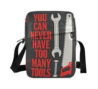 Yoogain You Can Never Have Too Many Tools graziosa borsa a tracolla piccola borsa a tracolla casual da donna borsa a tracolla tracolla tracolla regolabile per viaggi