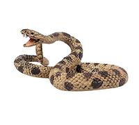 Yooghuge 1 pz realistico serpente modello giocattolo simulazione serpente a sonagli per l'insegnamento educazione Halloween novità bavaglio giocattoli scherzo giocattolo serpente a sonagli giocattoli
