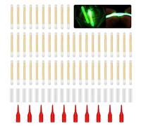 Yooghuge 50Pcs Pesca Fluorescente Luce Stick Stick Tip Glow Stick Pesca Notturna Piccoli bagliori Lightstick Sostituzione Night Green Fluorescente Luce