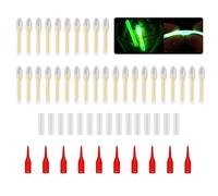 Yooghuge 50Pcs Pesca Fluorescente Luce Stick Stick Tip Glow Stick Pesca Notturna Piccoli bagliori Lightstick Sostituzione Night Green Fluorescente Luce
