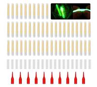 Yooghuge 50Pcs Pesca Fluorescente Luce Stick Stick Tip Glow Stick Pesca Notturna Piccoli bagliori Lightstick Sostituzione Night Green Fluorescente Luce