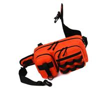 Yooghuge Borsa multifunzionale per attrezzatura da pesca borsa esche borsa a tracolla esterna marsupio grande capacità borse da cintura da campeggio, A