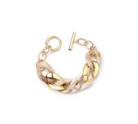 Yooghuge Due Toni Handchain Colore Della Caramella Resina Del Braccialetto Della Moda Dei Monili Della Madre, Misura unica, come descritto