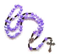 Yooghuge Rosario cattolico collana appeso fascino decorazione forniture per donne uomini chiesa meditazione partito forniture