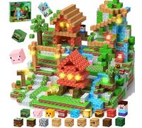 YOOHBERRYS Costruzioni Magnetiche per Bambini 200 PCS 2CM, Giochi Cubi Magnetici Luminose con LED, Blocchi Magnetici Building Blocks Giocattoli Montessori per Bambini 3 4 5 6 7 8 9 Anni