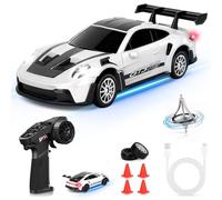 YOOHBERRYS RC Auto Drift Pro, 1:43 Macchina Telecomandata Drift, Mini Drift Car, Micro Macchina Telecomandata con Giroscopi, Luce LED, 15km/h, Auto Giocattolo per Bambini di 15 Anni (Bianco)