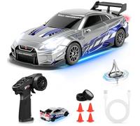 YOOHBERRYS RC Auto Drift Pro, 1:43 Macchina Telecomandata Drift, Mini Drift Car, Micro Macchina Telecomandata con Giroscopi, Luce LED, 15km/h, Auto Giocattolo per Bambini di 15 Anni (Grigio)