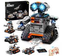 YOOHBERRYS Technic Robot Telecomandati per Bambini, 5-in-1 Kit di Costruzione di Robot Programmabile con App e Telecomando, Regalo Educativo per Ragazzi e Ragazze Dagli 6 ai 12 anni (Grigio)