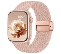 Yoohoo Cinturini Compatibile con Apple Watch 49mm 46mm 45mm 44mm 42mm 41mm 40mm 38mm, Magnetico Nylon Solo Loop per iWatch 11 10 9 8 7 6 5 4 3 2 1 Ultra SE 3 2 1, Cinturino Intrecciato Elastico