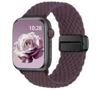 Yoohoo Cinturini Compatibile con Apple Watch 49mm 46mm 45mm 44mm 42mm 41mm 40mm 38mm, Magnetico Nylon Solo Loop per iWatch 11 10 9 8 7 6 5 4 3 2 1 Ultra SE 3 2 1, Cinturino Intrecciato Elastico