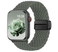 Yoohoo Cinturini Compatibile con Apple Watch 49mm 46mm 45mm 44mm 42mm 41mm 40mm 38mm, Magnetico Nylon Solo Loop per iWatch 11 10 9 8 7 6 5 4 3 2 1 Ultra SE 3 2 1, Cinturino Intrecciato Elastico