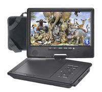 YOOHOO Lettore DVD portatile Bluetooth da 12,5" con schermo girevole da 10,5" per bambini, batteria ricaricabile, gratuito in tutte le regioni, riproduzione diretta tutti i formati MKV/MP4/WAV/CD