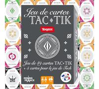 YOOJEUX® Gioco di carte TAC-TIK e Tock - Produzione francese. Il set è composto da 49 carte per giocare a TAC-TIK e include 5 carte extra per giocare al gioco Tock o TOC.