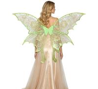 YOOJIA Ali Fata Halloween Accessori Abbigliamento Con Farfalla Le Fate | Comodo E Facile Indossare,Bagliore,Ali Farfalla Leggere,Rave,Carnevale,Costume In Maschera,Per Halloween,Lolita,Festa