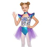 YOOJIA Bambini Costume Aliena Alieni Di Per Ragazze Alieno Bambine Spaziale | Vestito Tutù Con Maniche Ad Aletta,Bodysuit,Body La Danza,Festa Tematica,Natale,Il Carnevale,Festival,Feste Di Compleanno