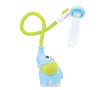 Yookidoo Baby Bath Shower Head - Elephant Water Pump with Trunk Spout Rinser - Control Water Flow from 2 Elephant Trunk Knobs for Maximum Fun in Tub or Sink for Newborn Babies (Blue)