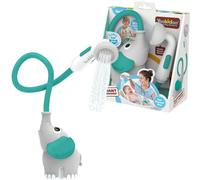 Yookidoo - Doccetta da bagno elefante grigio e verde - giocattolo bagno per bambini - gioco bagno e doccia risveglio dei sensi - Tubo per aspergatore giocattolo da bagno per bambini - regalo per