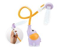 Yookidoo - Doccia da bagno con elefante viola, gioco da bagno e doccia per il risveglio dei sensi, spruzzatore per doccetta, regalo per bambini da 0 a 2 anni