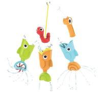 Yookidoo Giocattolo da Pesca da Bagno, 4 Pezzi, per Il Bagnetto del Bambino, con Canna da Pesca, Cattura 3 Pesci magnetici con 3 Diverse azioni, per Piscina o Vasca da Bagno (età 2+) (Confezione