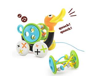 Yookidoo - Pull Along Whistling Duck: Giocattolo trainabile a forma di Papera che fischietta