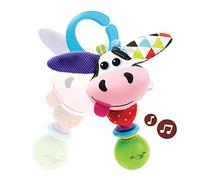 Yookidoo - Sonaglio a forma di Mucca - Shake Me: Un Giocattolo da Passeggino che Stimola il Meccanismo di Causa-effetto nei Bambini!