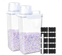Yooler 2 Pezzi 2300 ml dosatore detersivo lavatrice, Dispenser Detersivo Lavatrice con Misurino, dispenser detersivo lavatrice, contenitore detersivo polvere per detersivi, detersivi, profumi, riso