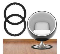 Yooler Confezione da 2 anelli protettivi per gambe per sgabelli da bar, 42-47 cm gommini per sedie rotondi, in silicone antiscivolo, protezione per gambe delle sedie, anelli in gomma antiscivolo