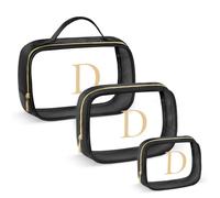 YOOLIFE Beauty case da donna, adolescente, ragazza, idea regalo, Nero , D | Beauty case da viaggio, trasparente, regalo di compleanno personalizzato per donne, bambini, fidanzata, sorella, figlia