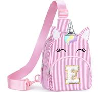 YOOLIFE Borsa a tracolla con lettere e unicorno, idea regalo per ragazze, 3, 4, 5, 6, 7, 8, 9, 10, 11, 12, 13, 14, 15 anni, idea regalo per donne, fidanzate, sorelle, Colore: rosa., E